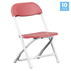 Flash Furniture Paquete de 10 Sillas Plegables de Plástico para Niños