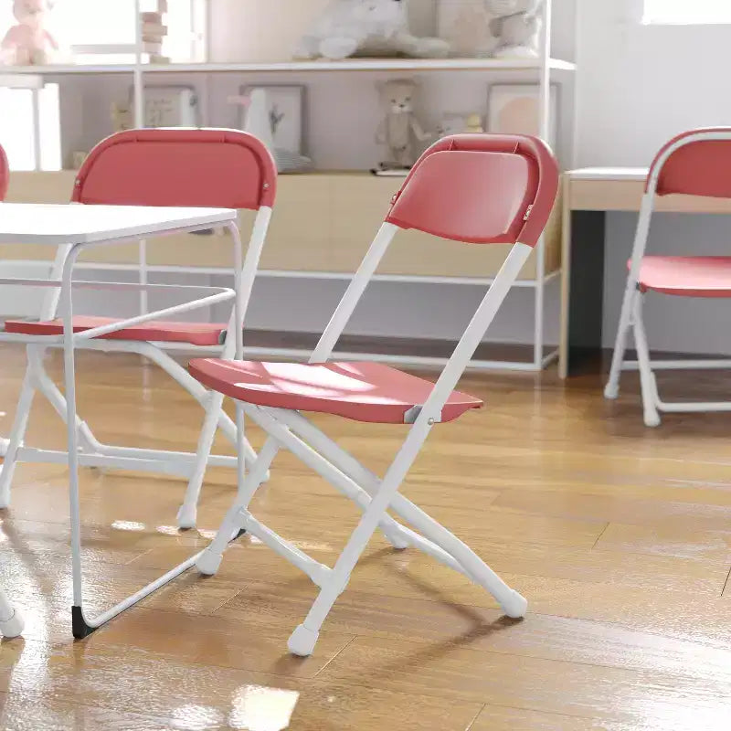 Flash Furniture Paquete de 10 Sillas Plegables de Plástico para Niños