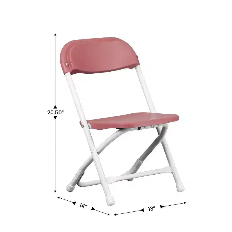 Flash Furniture Paquete de 10 Sillas Plegables de Plástico para Niños
