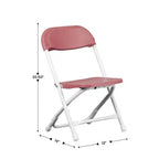 Flash Furniture Paquete de 10 Sillas Plegables de Plástico para Niños