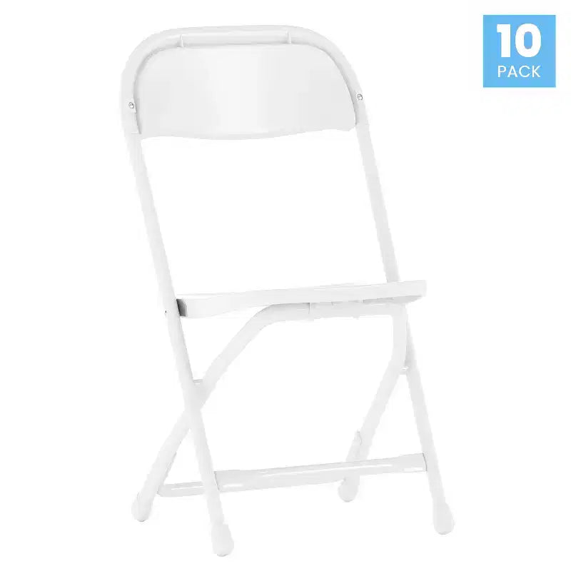 Flash Furniture Paquete de 10 Sillas Plegables de Plástico para Niños