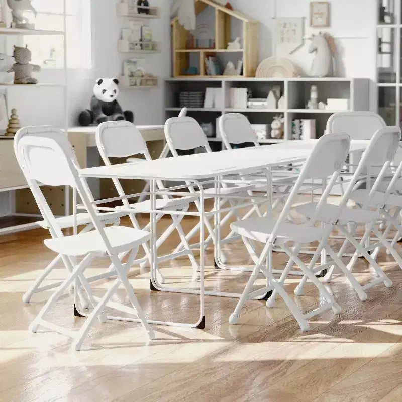 Flash Furniture Paquete de 10 Sillas Plegables de Plástico para Niños