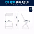 Flash Furniture Paquete de 10 Sillas Plegables de Plástico para Niños