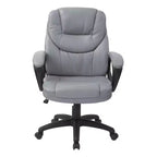 Sillón de oficina de piel sintética con reposabrazos acolchados - OSP Home Furnishings