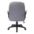Sillón de oficina de piel sintética con reposabrazos acolchados - OSP Home Furnishings