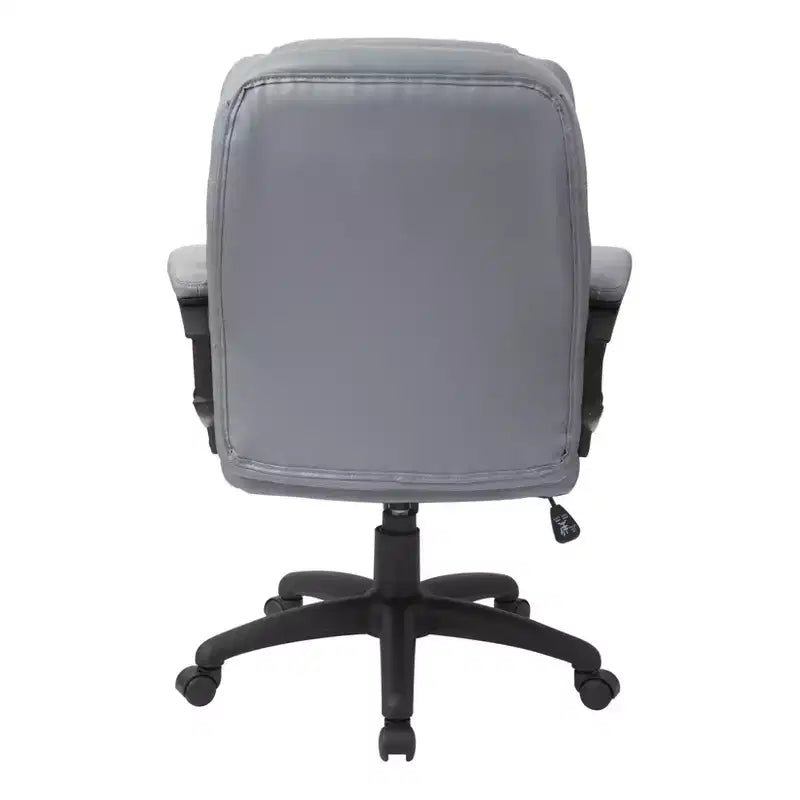 Sillón de oficina de piel sintética con reposabrazos acolchados - OSP Home Furnishings
