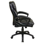 Sillón de oficina de piel sintética con reposabrazos acolchados - OSP Home Furnishings