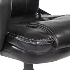 Sillón de oficina de piel sintética con reposabrazos acolchados - OSP Home Furnishings