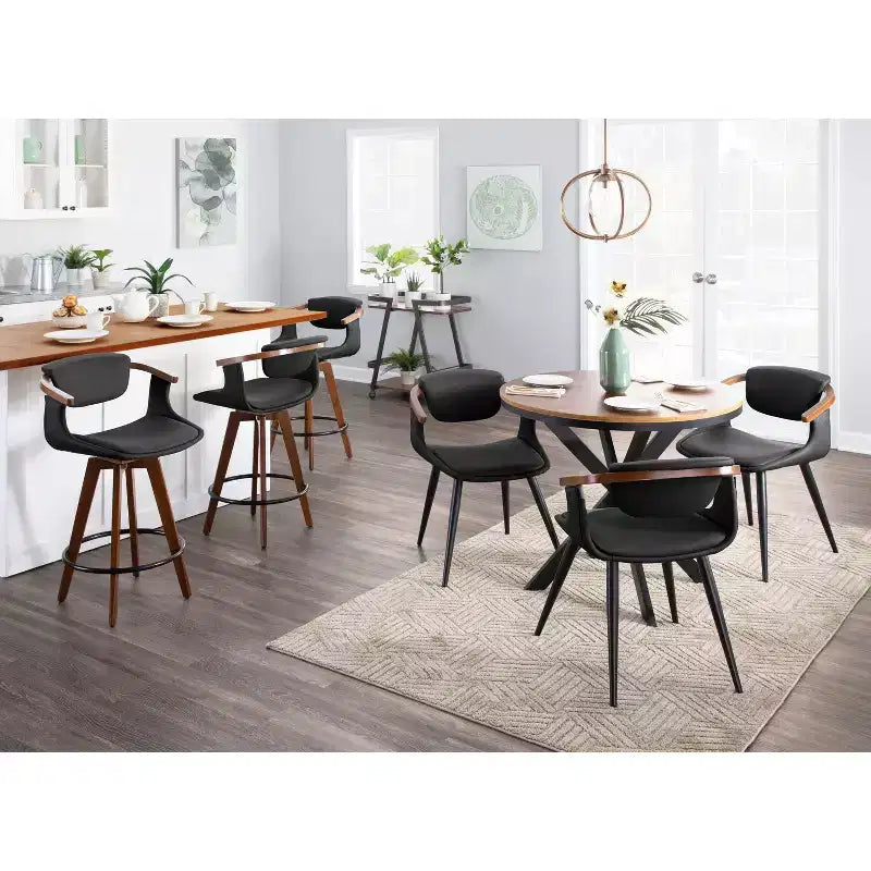 Taburete de bar a la altura de mostrador Oracle Mid-Century Modern - LumiSource