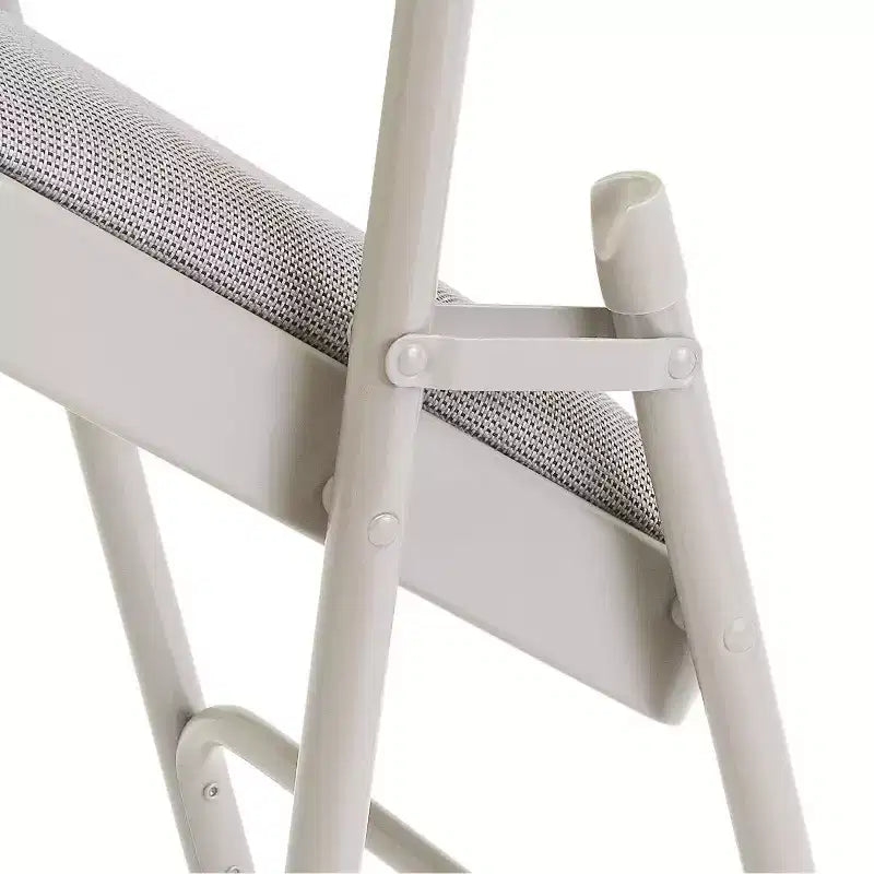 Juego de 4 sillas plegables de lujo con asiento acolchado de tela y triple refuerzo - Hampden Furnishings