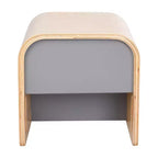 Silla cúbica multiusos de madera curvada para niños pequeños ECR4Kids, muebles Montessori