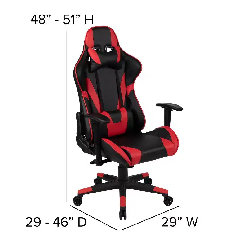 Juego de escritorio para videojuegos y silla reclinable para videojuegos Flash Furniture con portavasos y gancho para auriculares