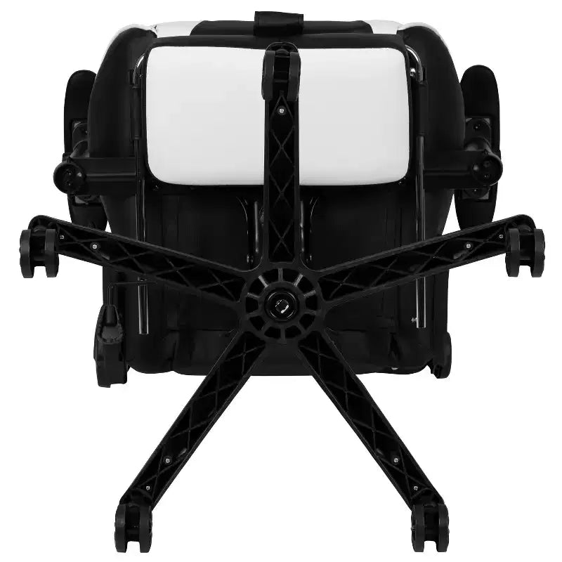 Silla de juego Flash Furniture X30 Silla ergonómica de oficina tipo carreras para computadora con respaldo totalmente reclinable y reposapiés deslizable en LeatherSoft rojo