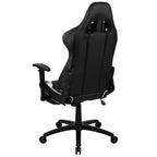 Silla de juego Flash Furniture X30 Silla ergonómica de oficina tipo carreras para computadora con respaldo totalmente reclinable y reposapiés deslizable en LeatherSoft rojo