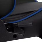 Silla de juego Flash Furniture X30 Silla ergonómica de oficina tipo carreras para computadora con respaldo totalmente reclinable y reposapiés deslizable en LeatherSoft rojo