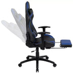 Silla de juego Flash Furniture X30 Silla ergonómica de oficina tipo carreras para computadora con respaldo totalmente reclinable y reposapiés deslizable en LeatherSoft rojo