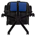 Silla de juego Flash Furniture X30 Silla ergonómica de oficina tipo carreras para computadora con respaldo totalmente reclinable y reposapiés deslizable en LeatherSoft rojo
