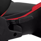 Silla de juego Flash Furniture X30 Silla ergonómica de oficina tipo carreras para computadora con respaldo totalmente reclinable y reposapiés deslizable en LeatherSoft rojo