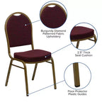 Silla apilable de banquete con respaldo abombado de la serie HERCULES de Flash Furniture