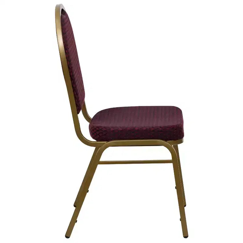 Silla apilable de banquete con respaldo abombado de la serie HERCULES de Flash Furniture