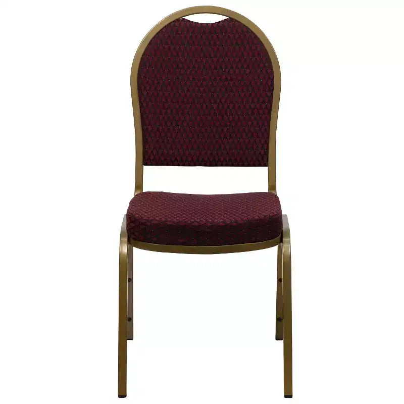 Silla apilable de banquete con respaldo abombado de la serie HERCULES de Flash Furniture