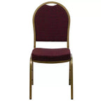 Silla apilable de banquete con respaldo abombado de la serie HERCULES de Flash Furniture