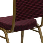 Silla apilable de banquete con respaldo abombado de la serie HERCULES de Flash Furniture
