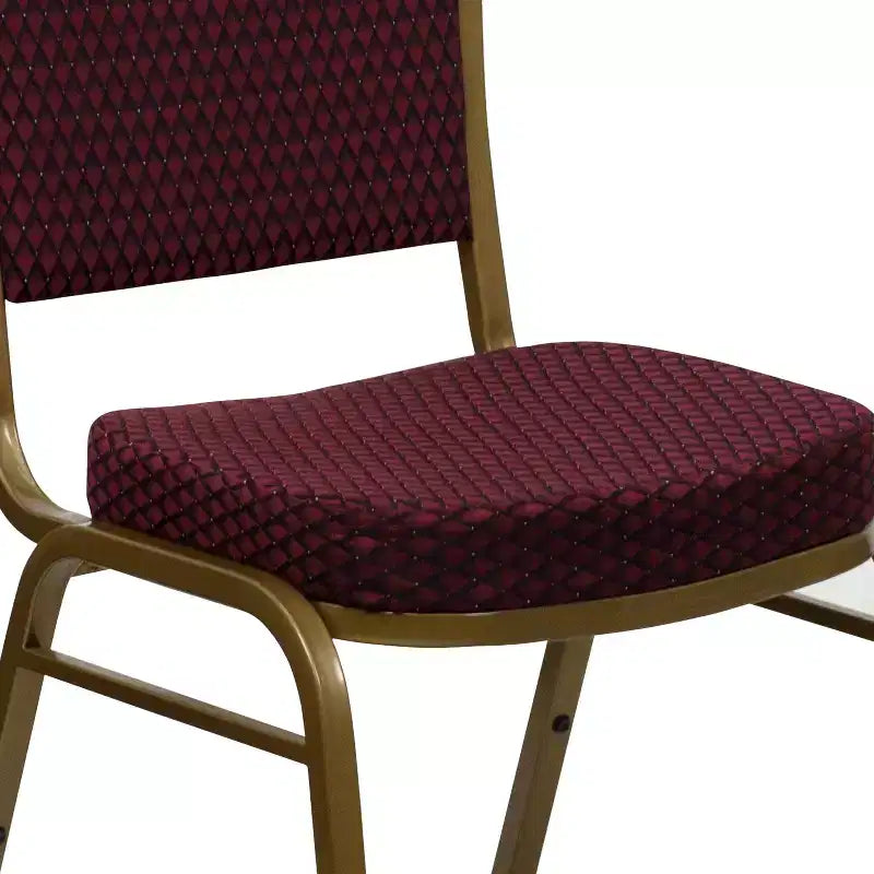 Silla apilable de banquete con respaldo abombado de la serie HERCULES de Flash Furniture