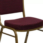Silla apilable de banquete con respaldo abombado de la serie HERCULES de Flash Furniture