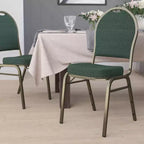 Silla apilable de banquete con respaldo abombado de la serie HERCULES de Flash Furniture