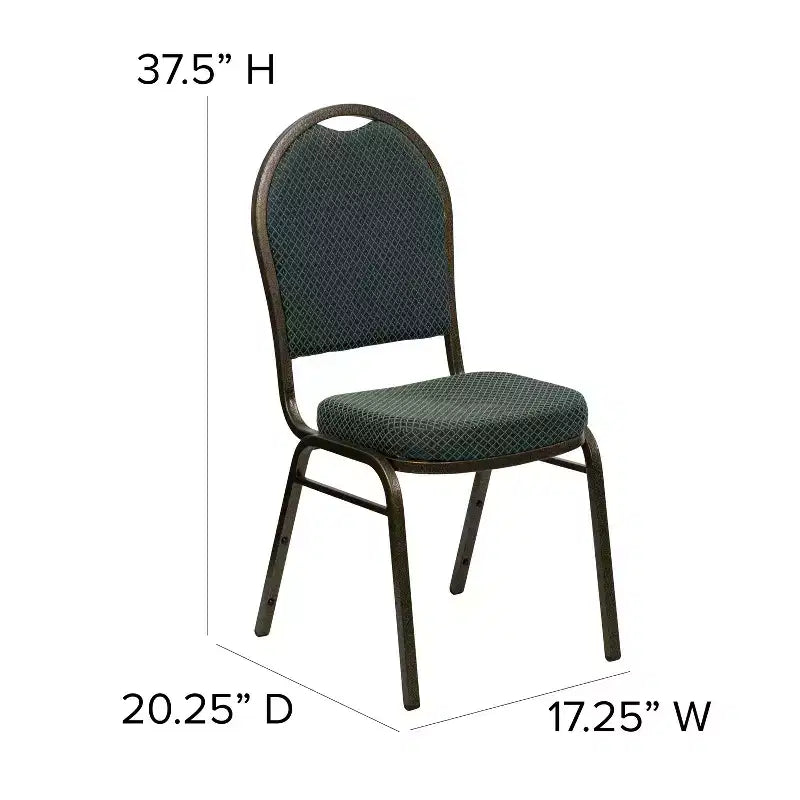 Silla apilable de banquete con respaldo abombado de la serie HERCULES de Flash Furniture