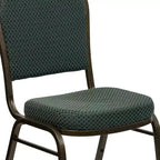 Silla apilable de banquete con respaldo abombado de la serie HERCULES de Flash Furniture