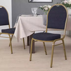 Silla apilable de banquete con respaldo abombado de la serie HERCULES de Flash Furniture