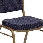 Silla apilable de banquete con respaldo abombado de la serie HERCULES de Flash Furniture