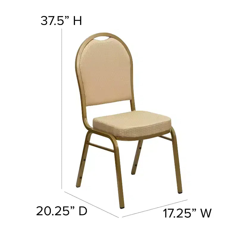 Silla apilable de banquete con respaldo abombado de la serie HERCULES de Flash Furniture