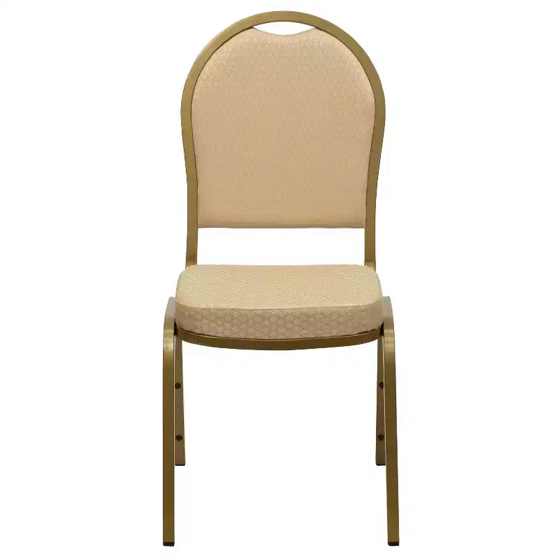 Silla apilable de banquete con respaldo abombado de la serie HERCULES de Flash Furniture