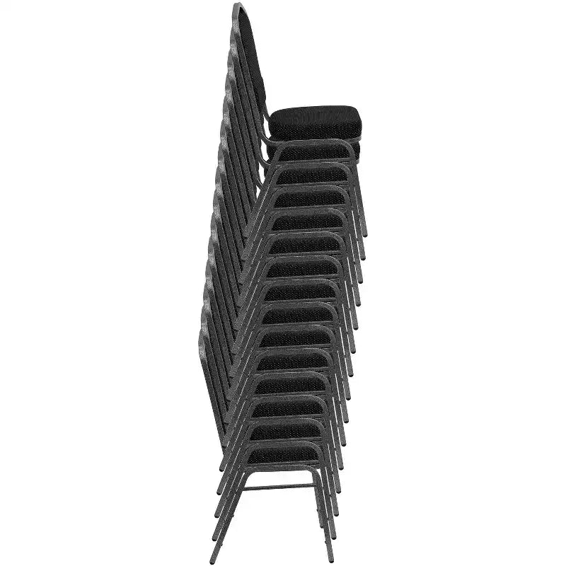 Silla apilable de banquete con respaldo abombado de la serie HERCULES de Flash Furniture