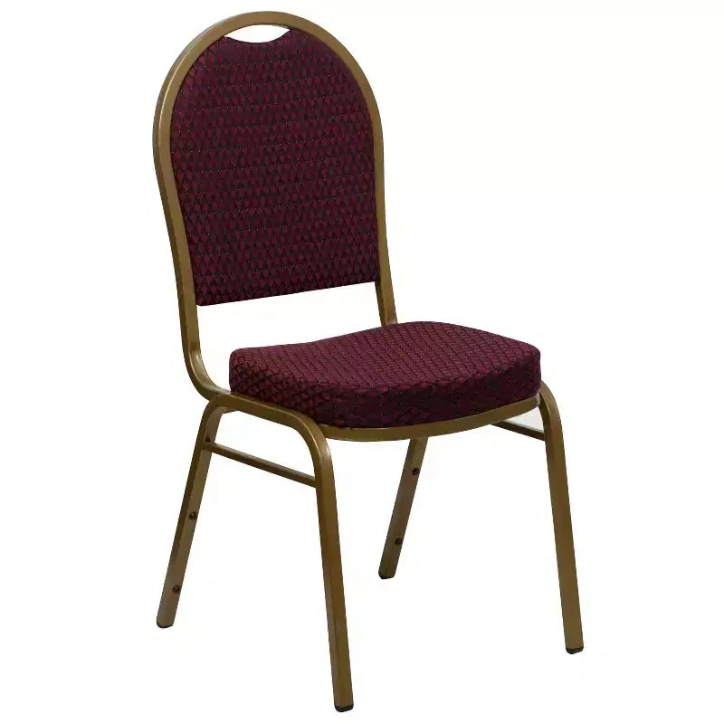 Silla apilable de banquete con respaldo abombado de la serie HERCULES de Flash Furniture