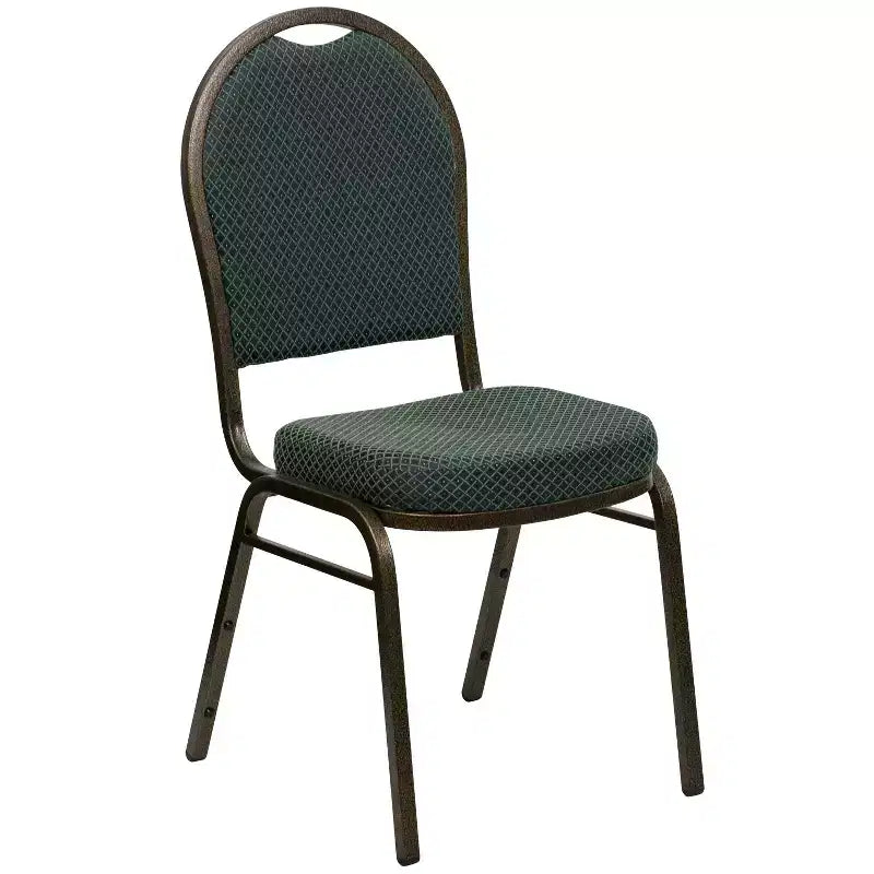 Silla apilable de banquete con respaldo abombado de la serie HERCULES de Flash Furniture