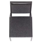 Silla apilable para banquetes Flash Furniture HERCULES Series con respaldo cuadrado y estructura de veta plateada