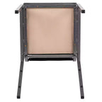 Silla apilable para banquetes Flash Furniture HERCULES Series con respaldo cuadrado y estructura de veta plateada