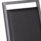 Silla apilable para banquetes Flash Furniture HERCULES Series con respaldo cuadrado y estructura de veta plateada