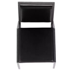 Silla apilable para banquetes Flash Furniture HERCULES Series con respaldo cuadrado y estructura de veta plateada