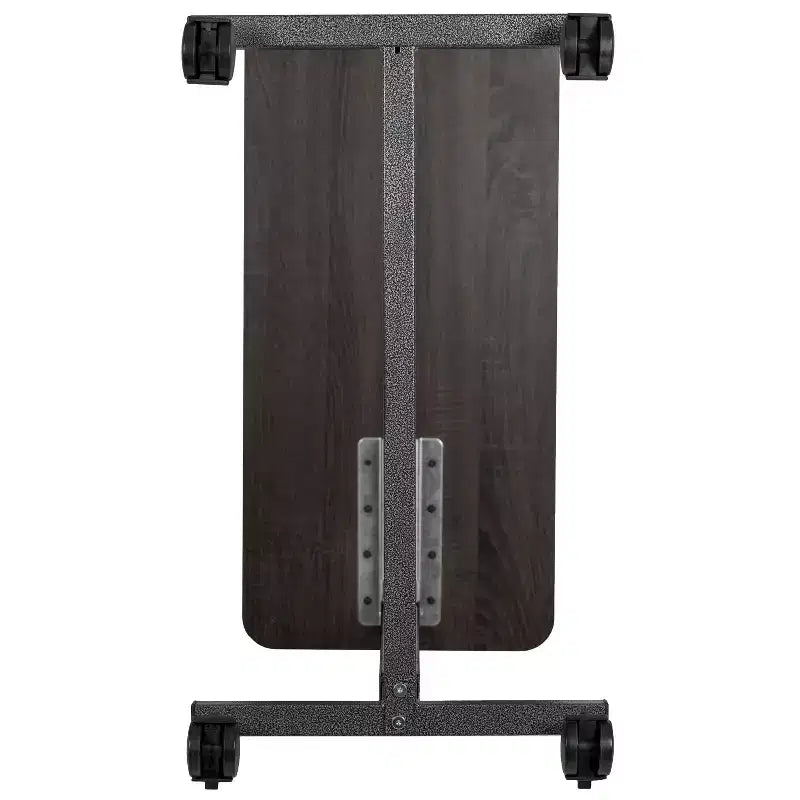 Mesa ajustable para cama Emma y Oliver con ruedas para el hogar y el hospital-Mesa de noche rodante