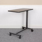 Mesa ajustable para cama Emma y Oliver con ruedas para el hogar y el hospital-Mesa de noche rodante