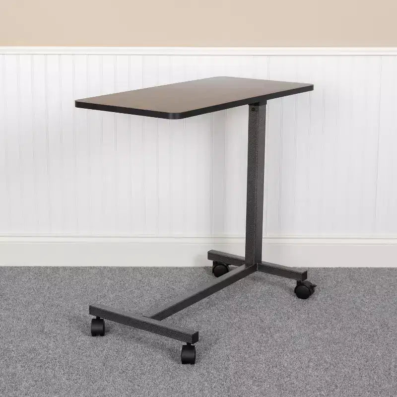 Mesa ajustable para cama Emma y Oliver con ruedas para el hogar y el hospital-Mesa de noche rodante