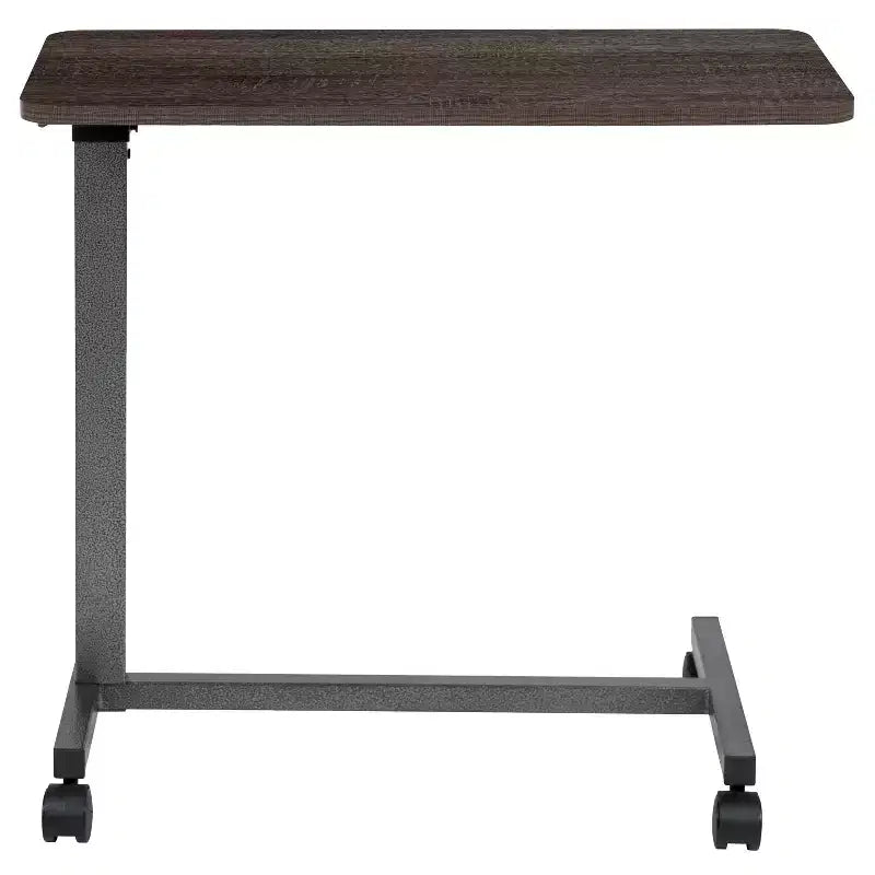 Mesa ajustable para cama Emma y Oliver con ruedas para el hogar y el hospital-Mesa de noche rodante