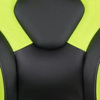 Juego de escritorio para juegos y silla de carreras Flash Furniture con portavasos, gancho para auriculares y 2 orificios para gestión de cables