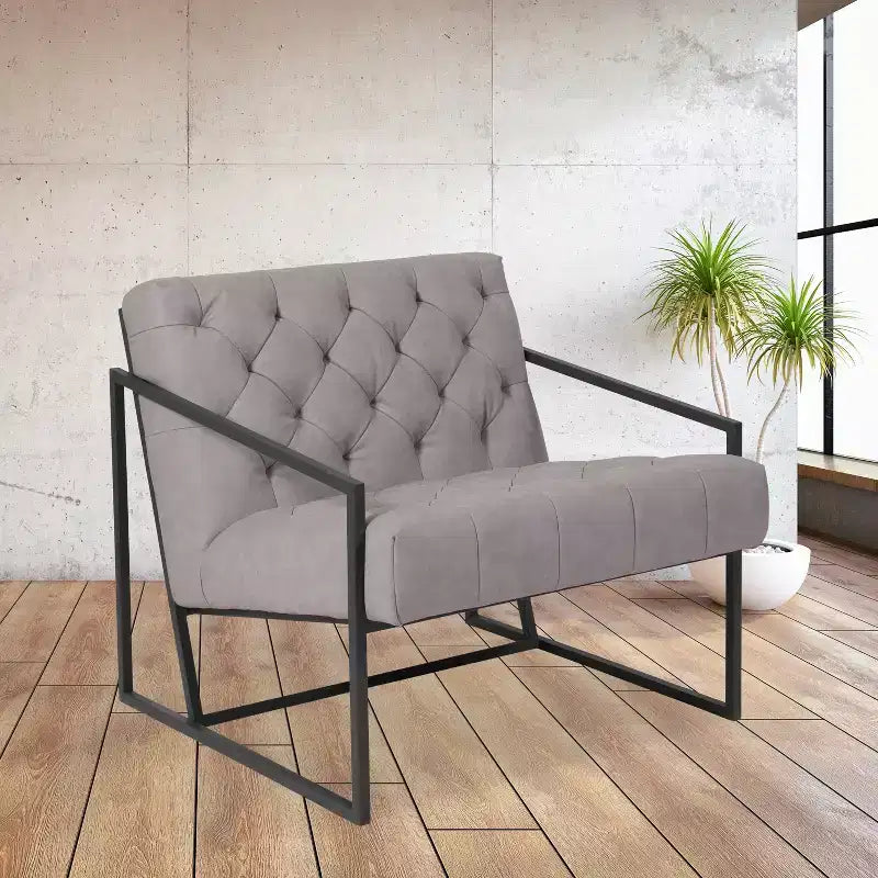 Sillón decorativo tapizado para oficina en casa Emma y Oliver