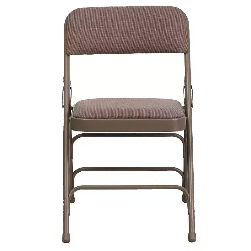 Silla plegable de metal acolchada Emma y Oliver, paquete de 2, para casa, oficina, fiestas y eventos, portátil